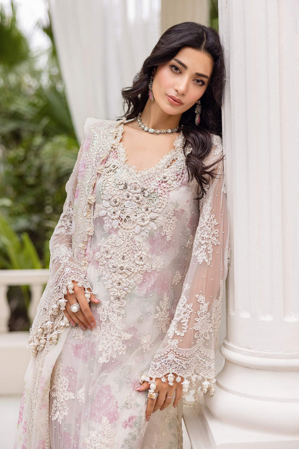 Maria B Embroidered Chiffon Suit
