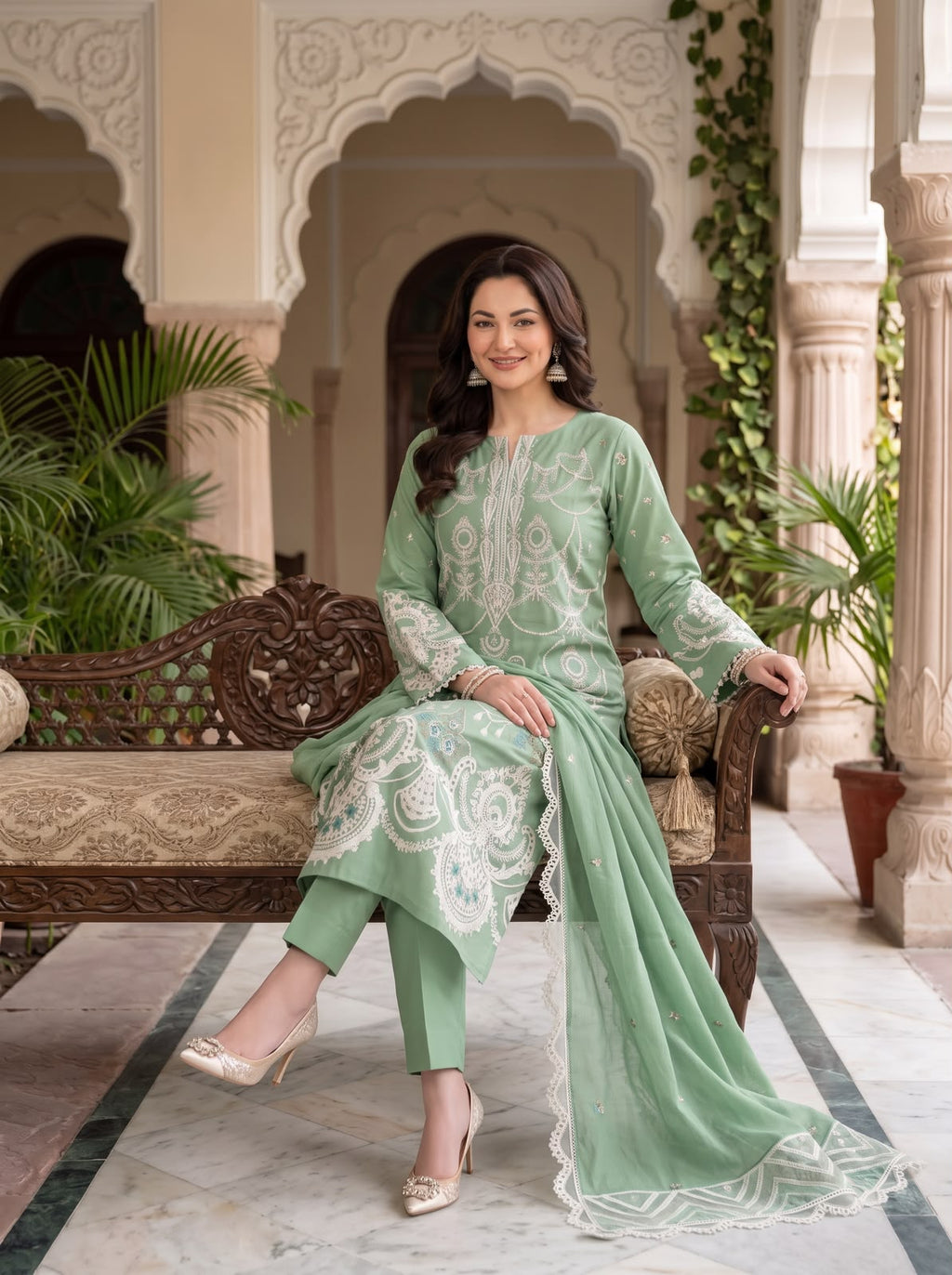 Embroidered Luxury Winter Creation