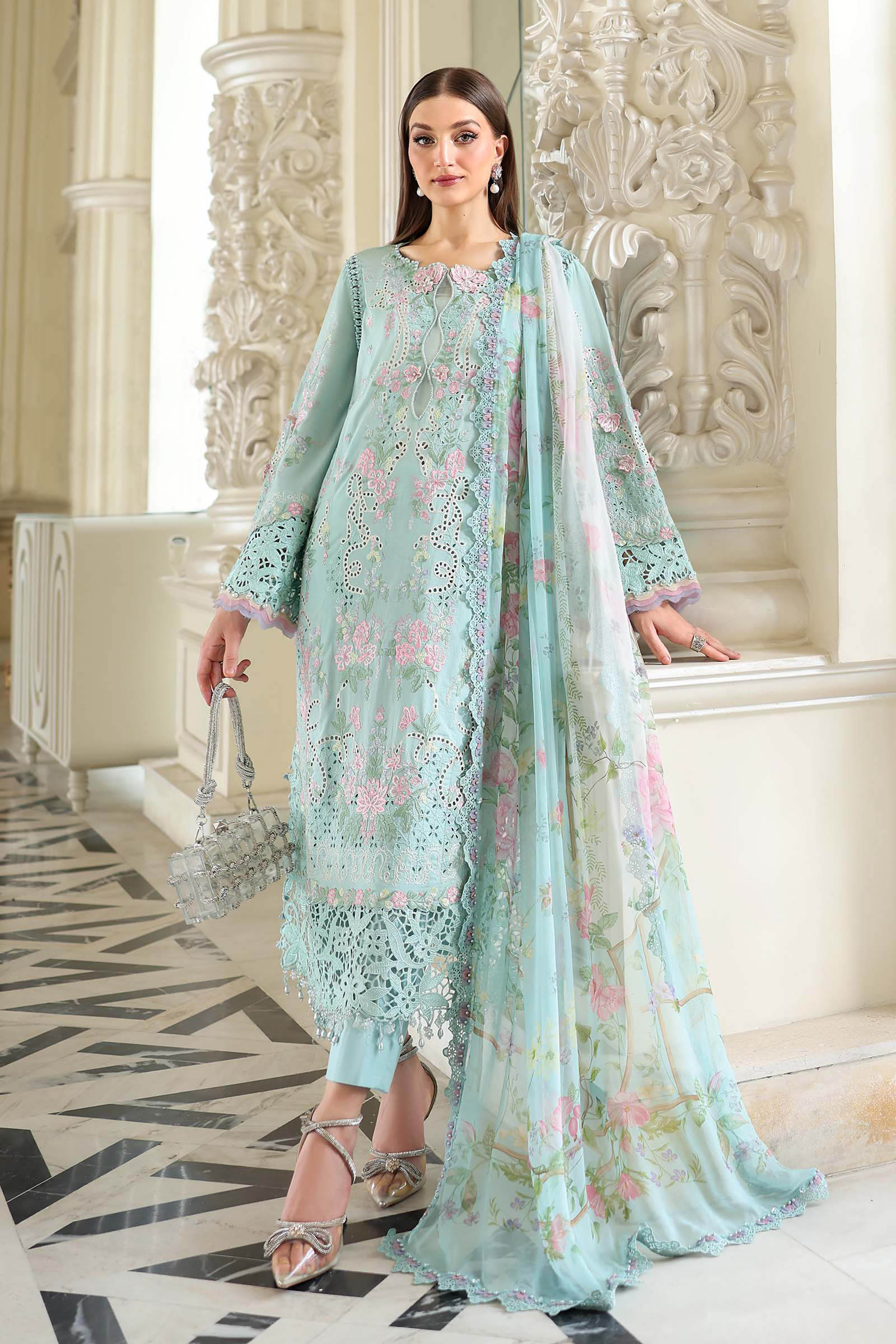 Maria B Embroidered Luxury Lawn