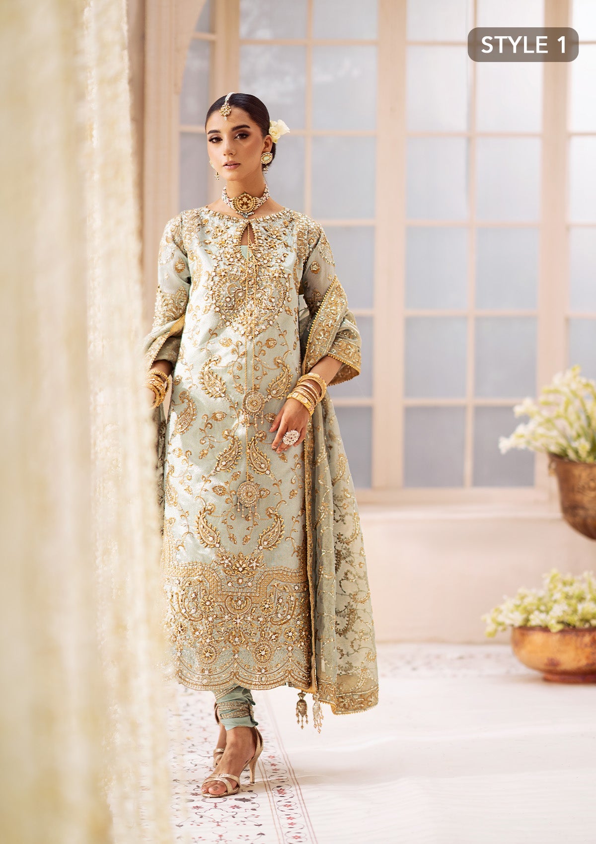 Aik Atelier Pure Tussel Silk Wedding Wear