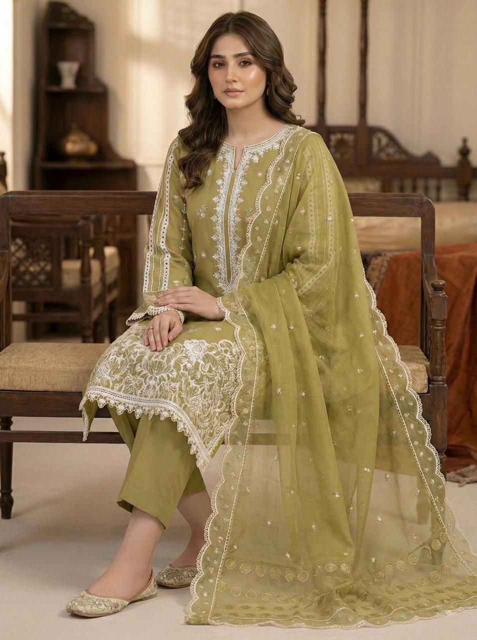 Embroidered Luxury Lawn Creation