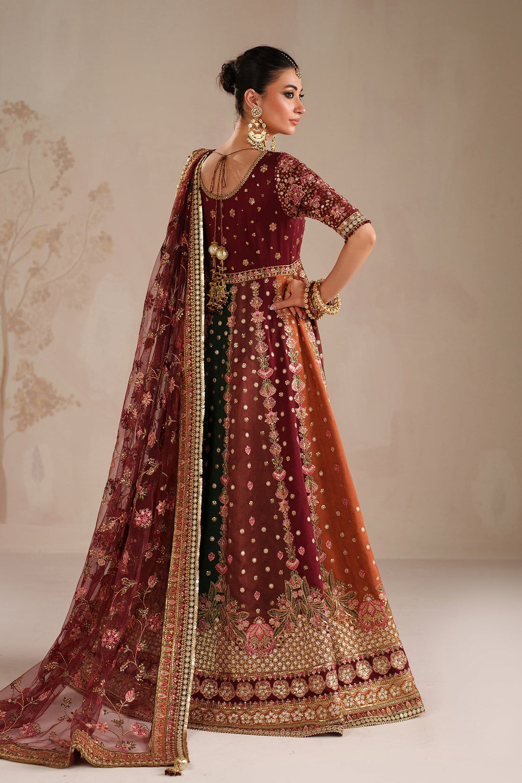 Baroque Embroidered Bridal Wear