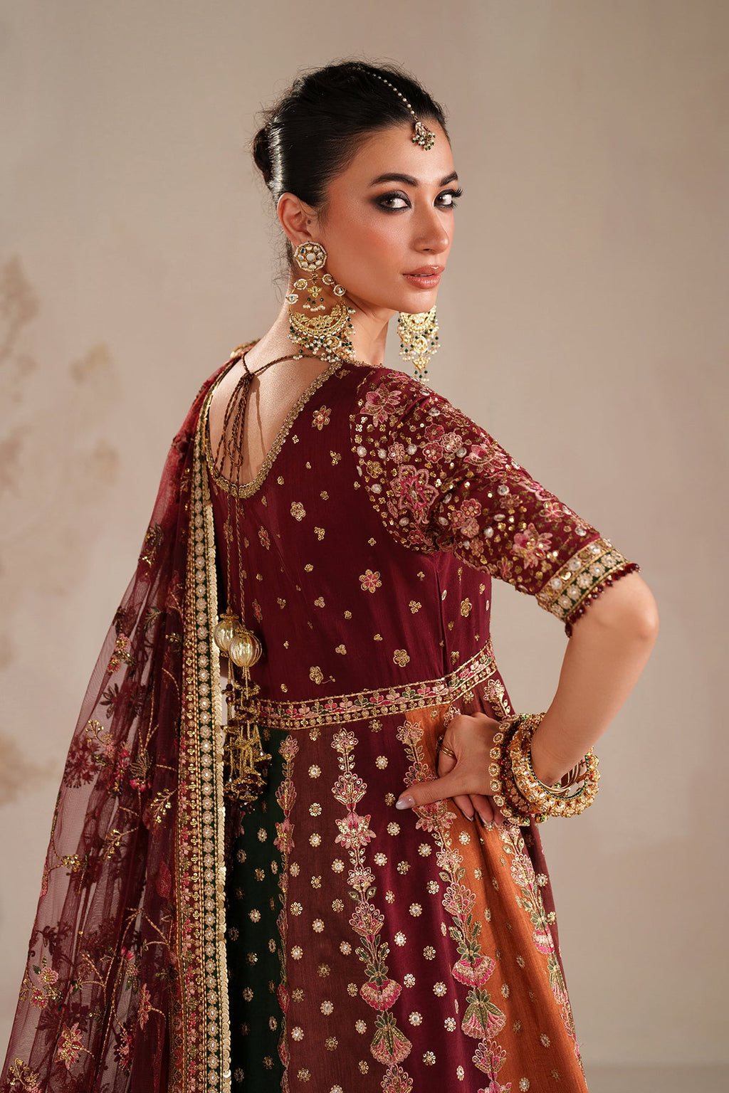 Baroque Embroidered Bridal Wear
