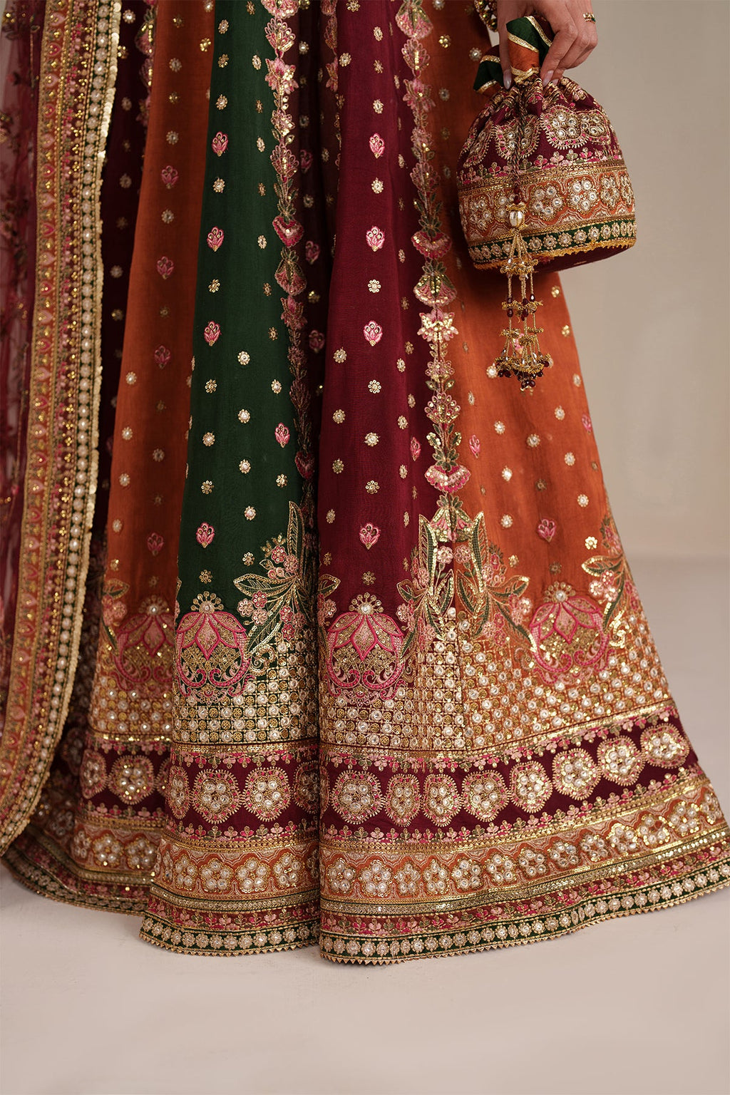Baroque Embroidered Bridal Wear
