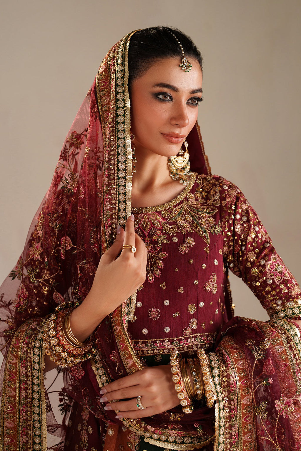Baroque Embroidered Bridal Wear
